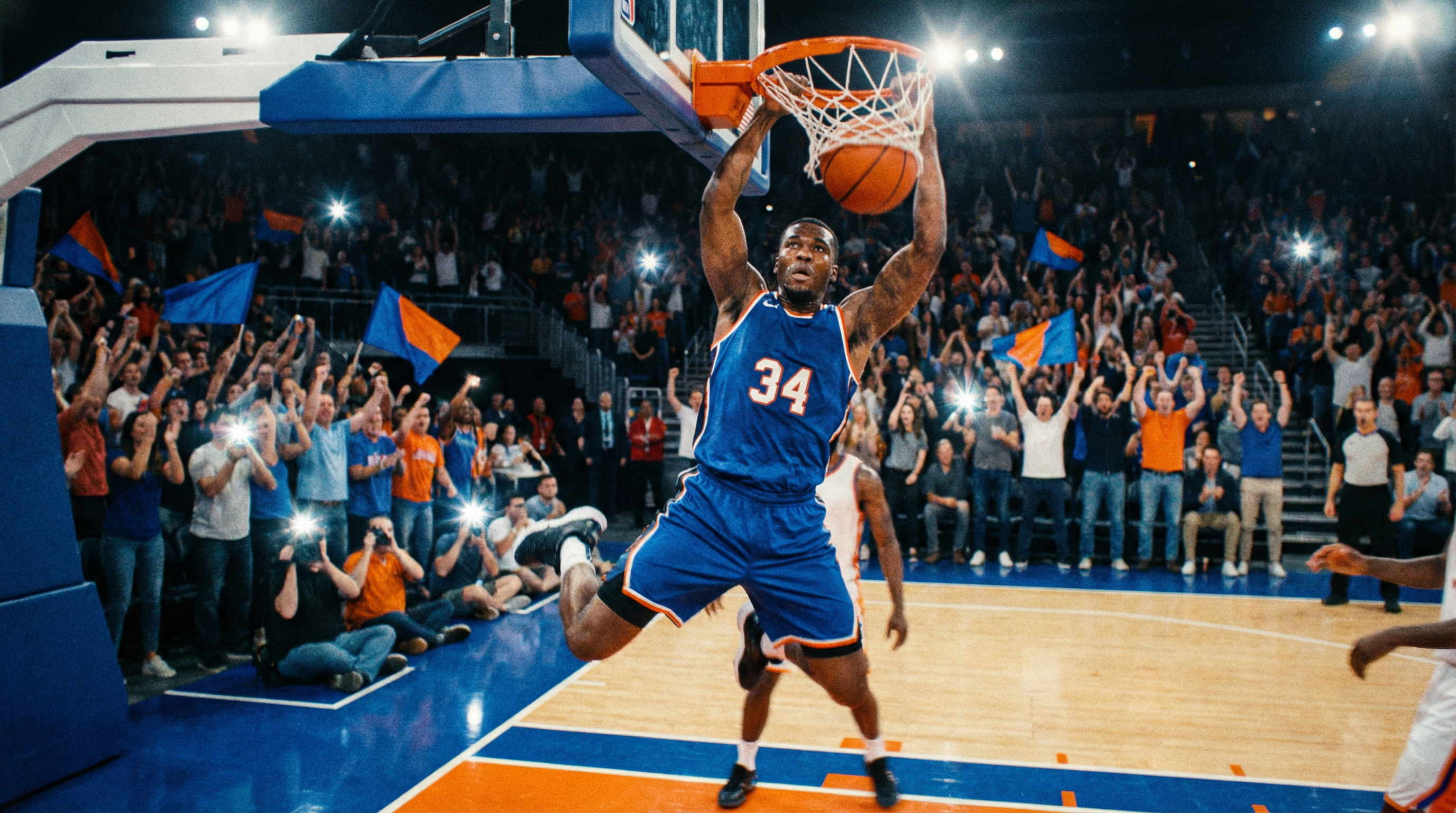 NBA篮球比赛精彩扣篮瞬间